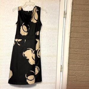 The Limited Sheath Dress Black & Tan 4